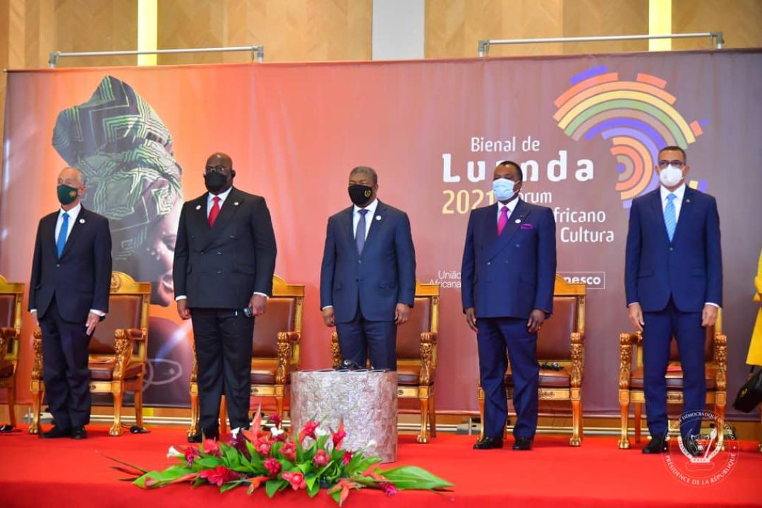 Angola :  Félix Tshisekedi prend part aux cérémonies de la Biennale à Luanda