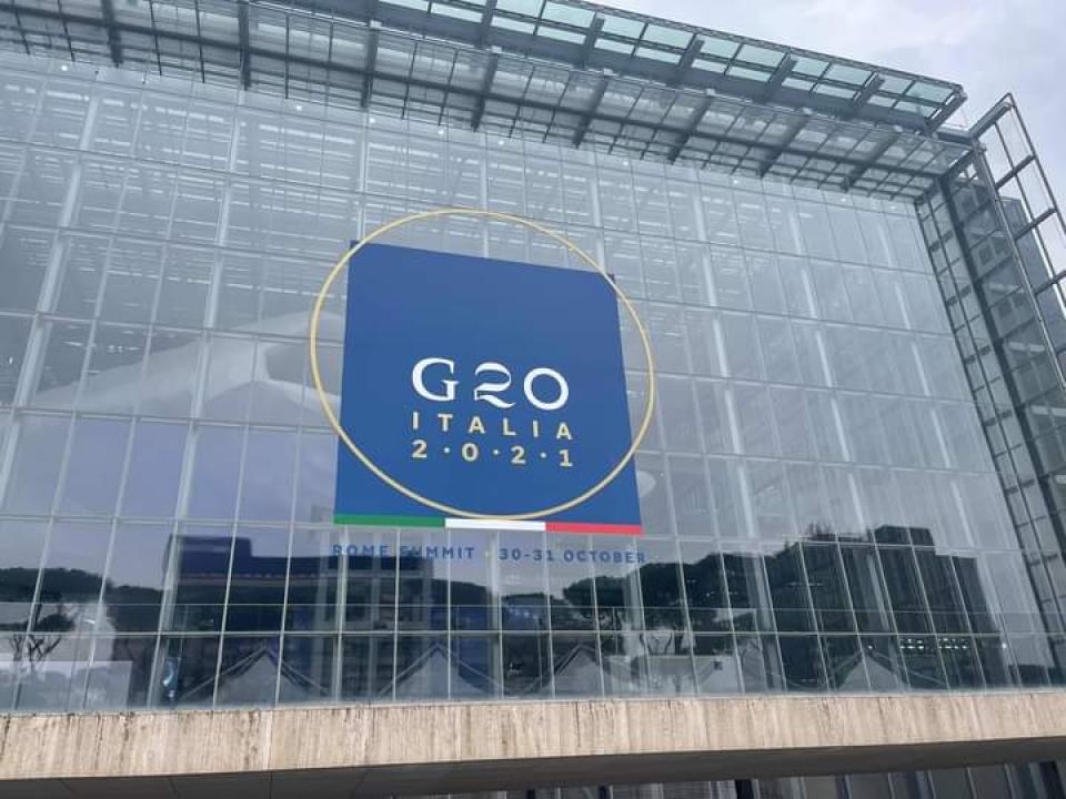 Le bâtiment abritant le sommet de G20-2023 en Italie