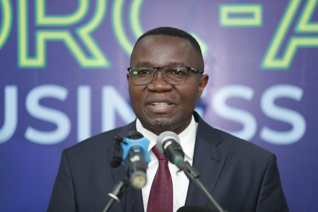 Le ministre de l'industrie, Julien Paluku, lors de l'annonce du Business Forum Kinshasa