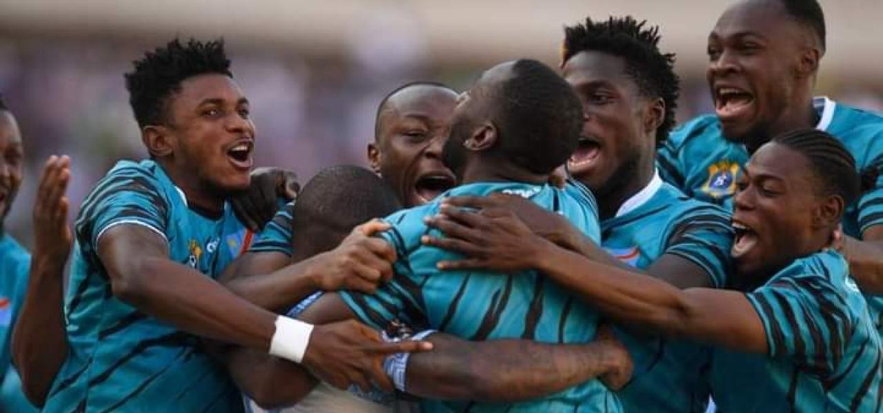 Les Léopards de la RDC en pleine célébration d'un but, face à la Tanzanie. [Photo d'illustration]