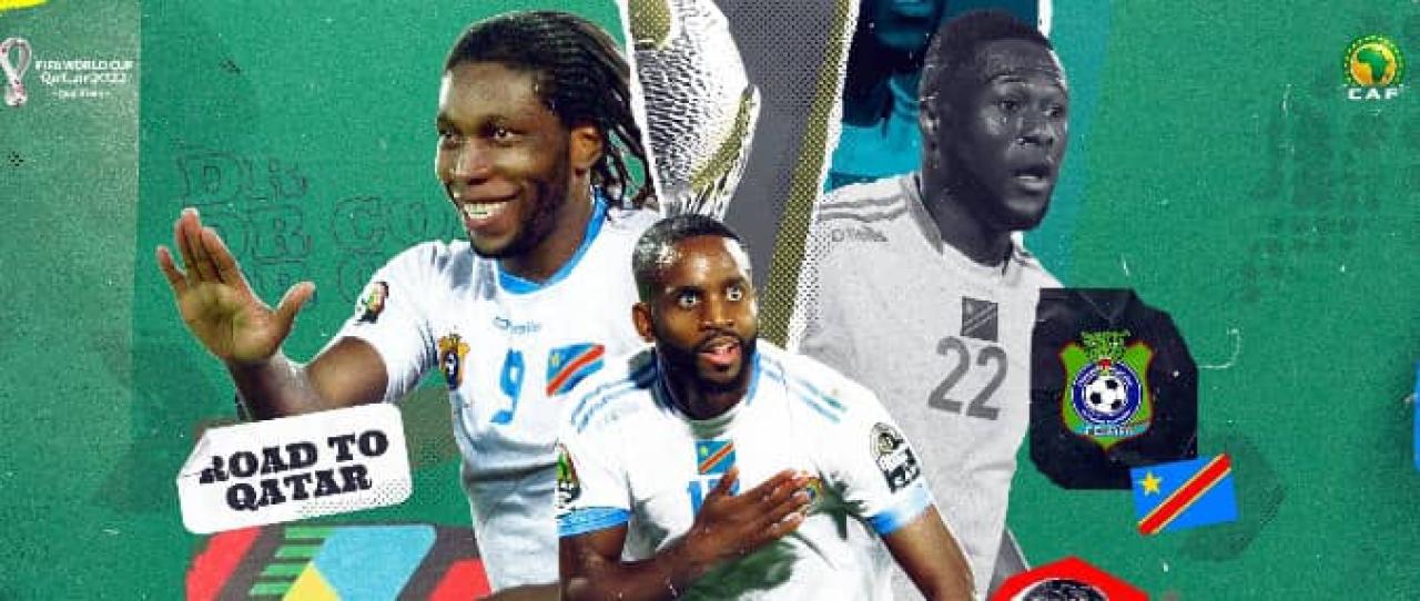 Affiche de la qualification des Léopards de la RDC à phase finale Mondial Quatar 2022