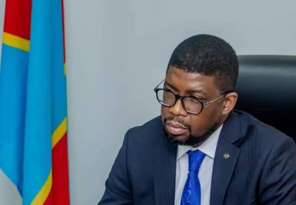 Le ministre des sports et loisirs, Serge Nkonde