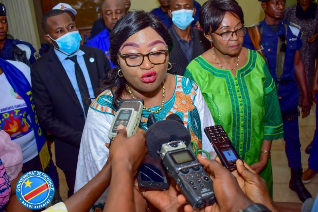 Arrivée de la ministre de genre, famille et enfant, Mbuji-Mayi