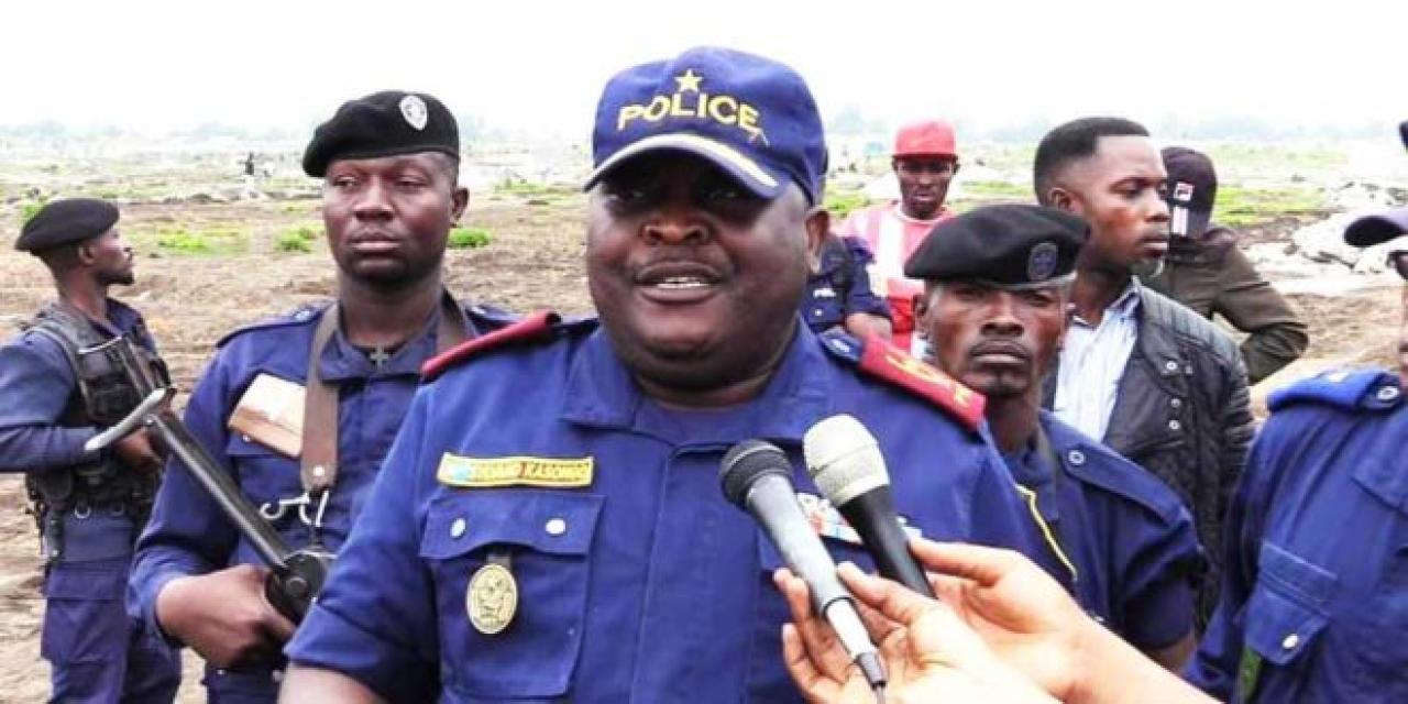 Le commandant ville et commissaire divisionnaire adjoint, Général Sylvano Kasongo