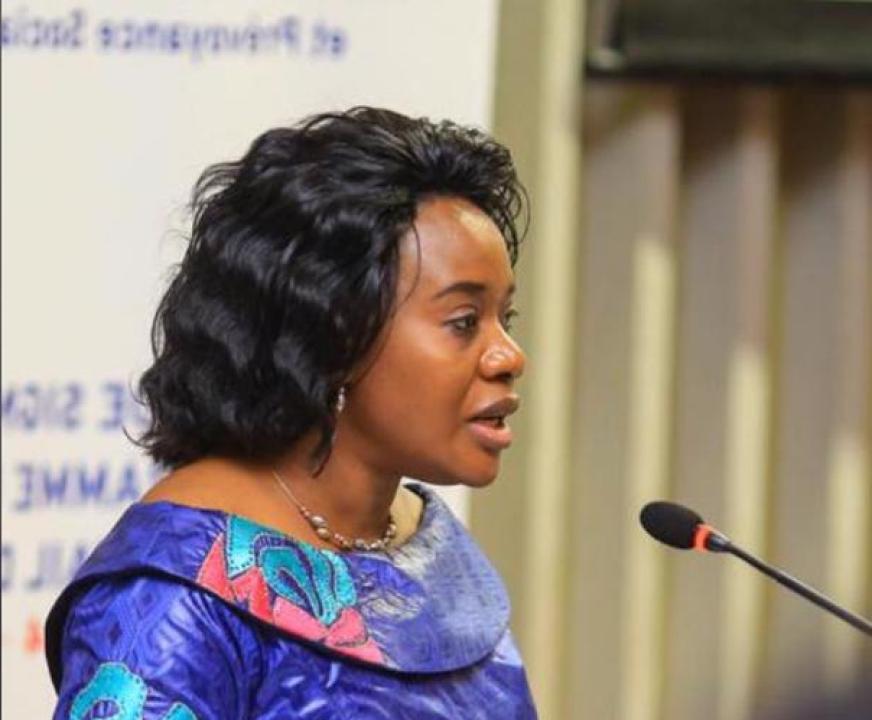 Claudine Ndusi N'kembe, ministre de l'Emploi, Travail et Prévoyance Sociale