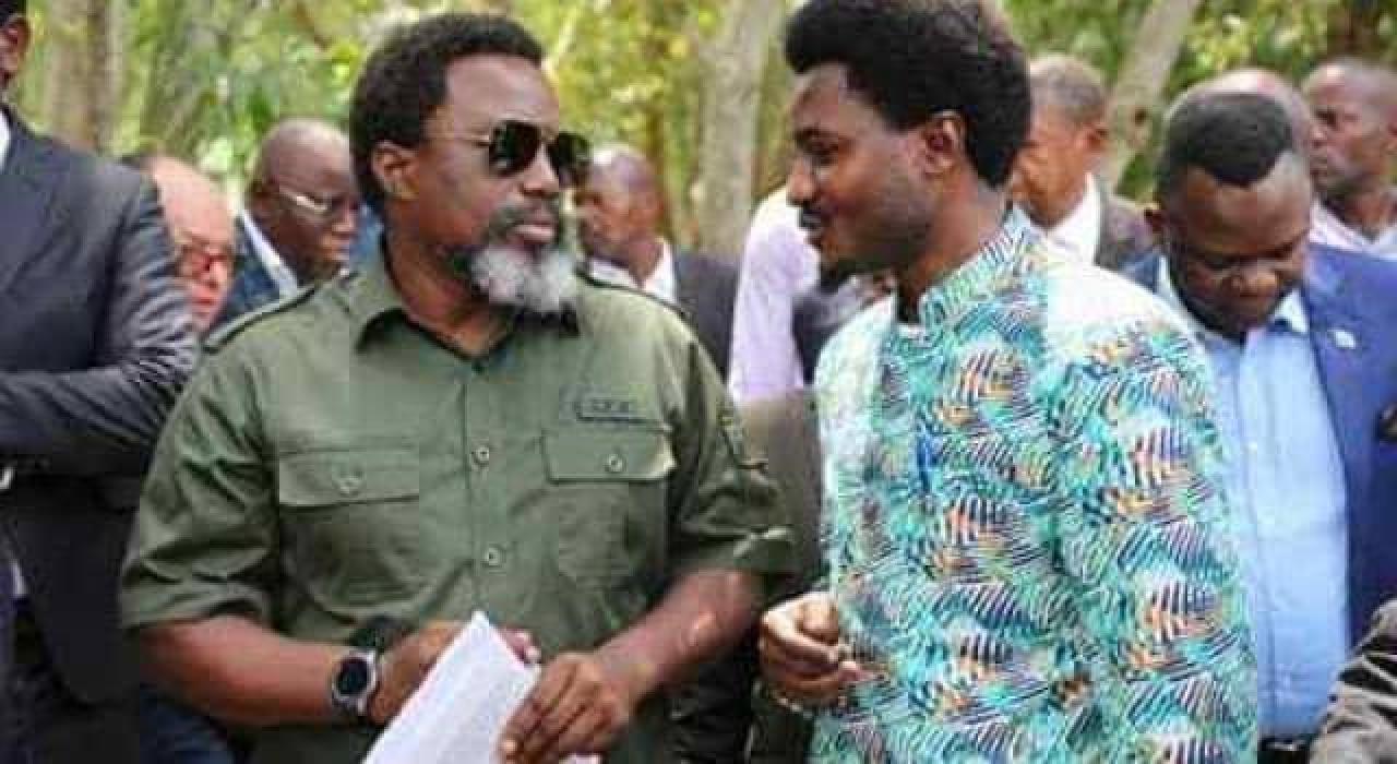 Constant Mutamba, président de la nouvelle génération pour l'émergence du Congo et Joseph Kabila 