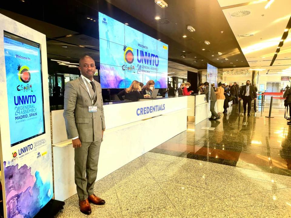 Le ministre du Tourisme, Modero Nsimba participe à  la 24ème Assemblée générale de l'OMT à Madrid aux côtés des autres membres de cette organisation