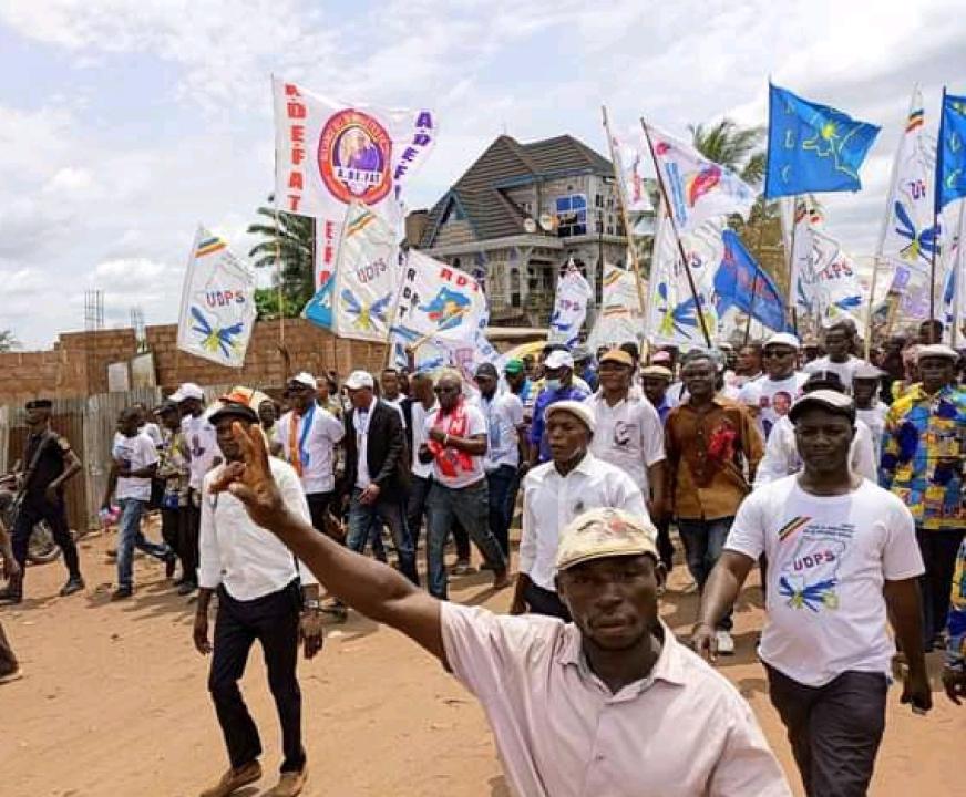 Marche organisée au Kasaï pour soutenir le Chef de l'État et aux nouveaux membres de la CENI