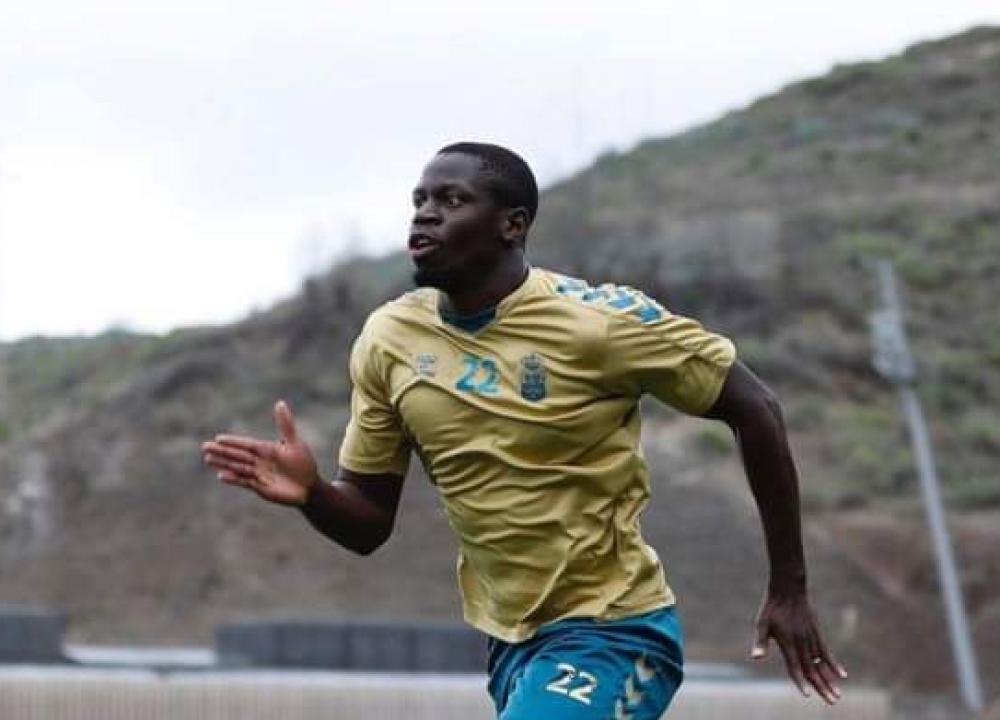 Omenuke Mfulu, lors de sa séance d'entraînement en solo.