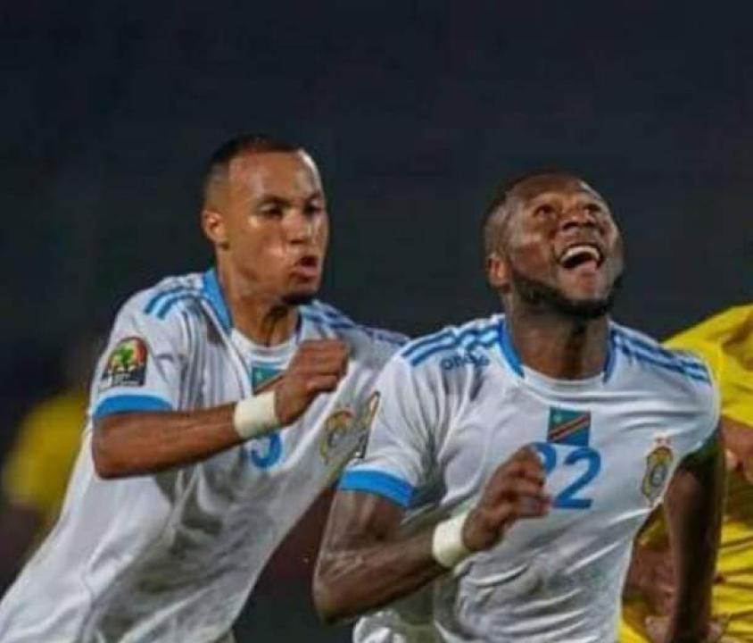 Marcel Tisserand et Chancel Mbemba sous les couleurs des léopards de la RDC, lors de la CAN Égypte 2019.