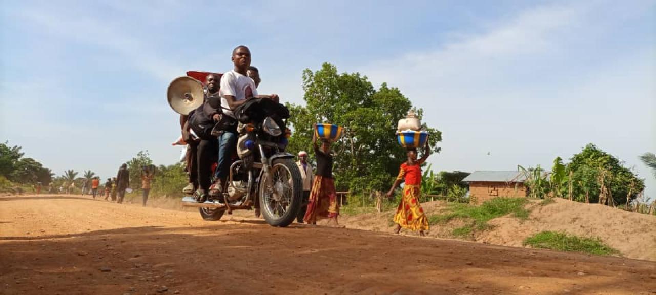 La route Kananga-Kalamba Mbuji