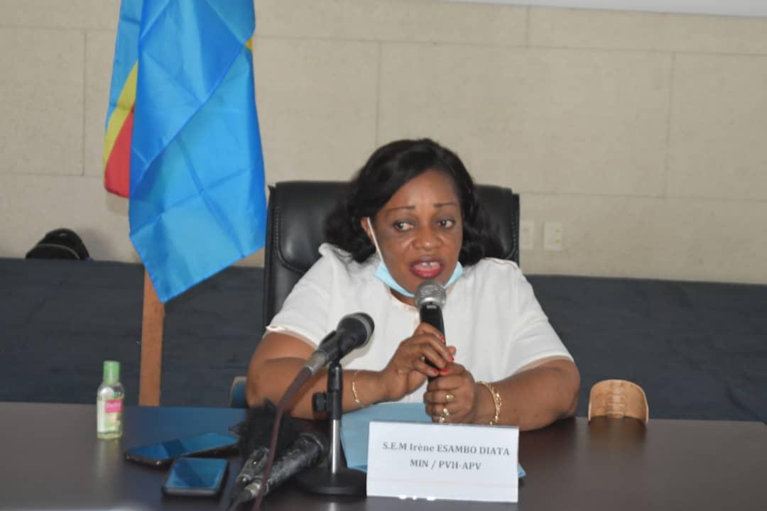 La ministre délégué en charge des personnes vivant avec Handicap, Irène Esambo