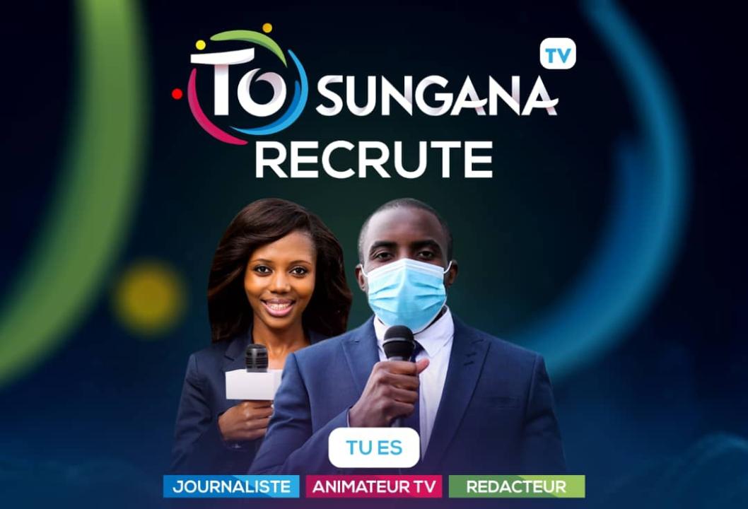 Affiche pour le recrutement Tosungana TV