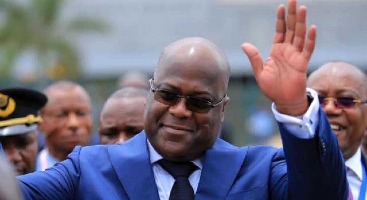 Félix Tshisekedi, lors de son investiture à la magistrature suprême.
