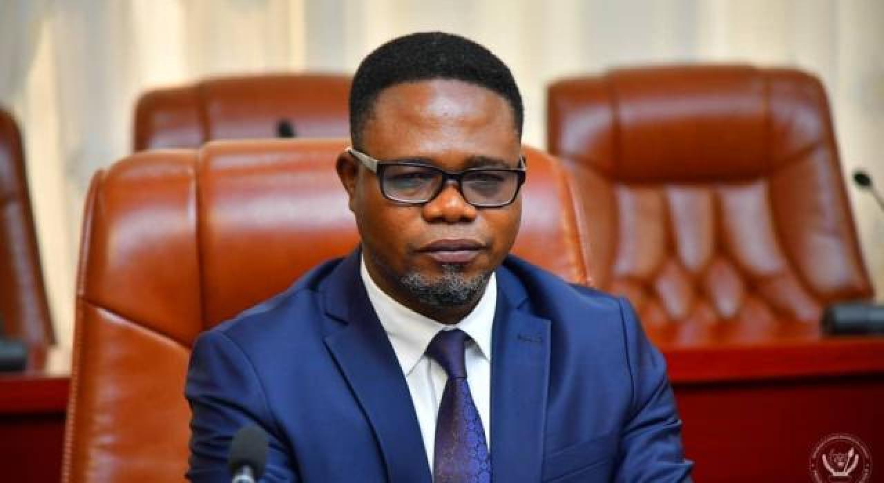 Le ministre du numérique Eberand Kolongele