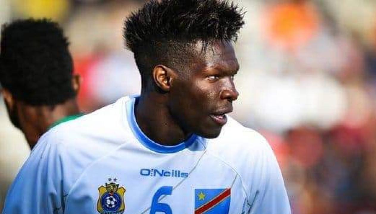 Fabrice N'sakala sous les couleurs de l'équipe nationale de la RDC.