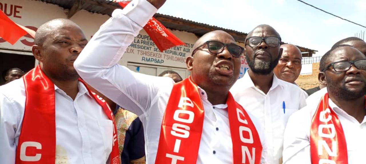 Dieudonné Nkishi, président du parti Congo positif, mobilise pour Félix Tshisekedi à Kananga
