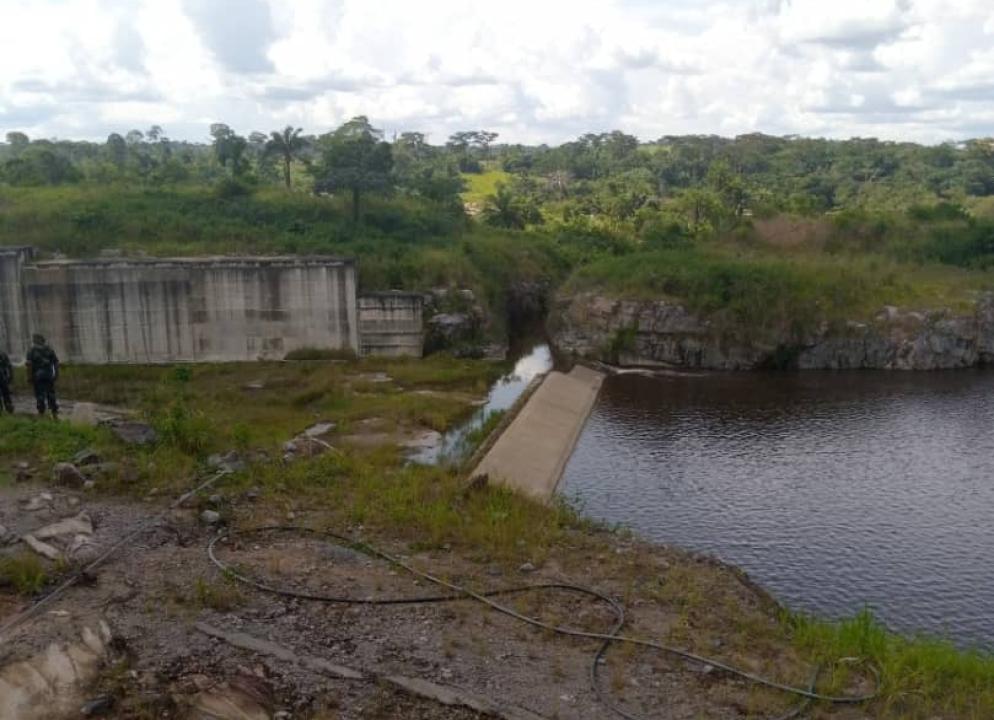 Le site du barrage Katende