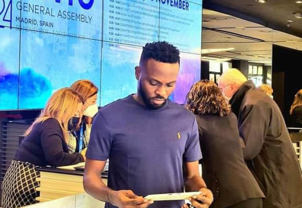 Héritier Wata, lors de la 24ème Assemblée Générale de l'OMT, à Madrid.