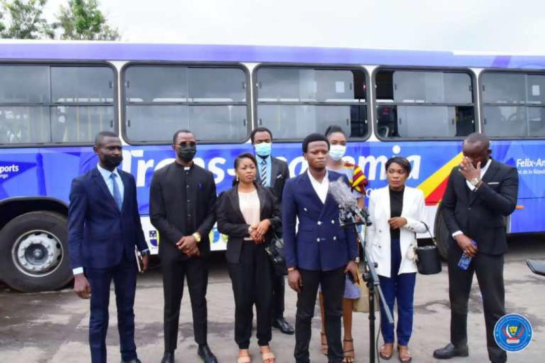 Déclaration des étudiants après l'audience leur accordée par le ministre des transports Chérubin Okende