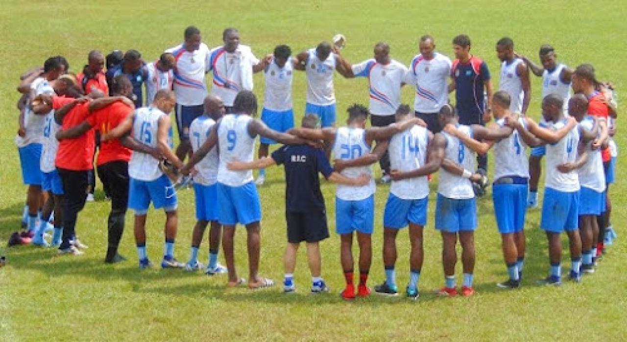 Les Léopards de la RDC, lors du stage à Yaounde, en vue de la CAN Gabon 2017.