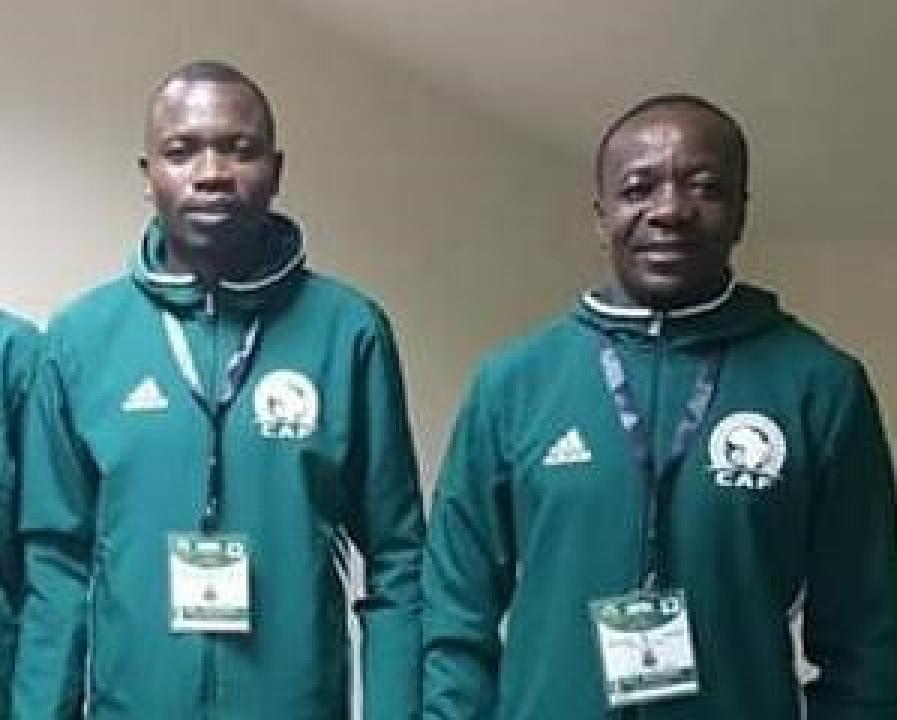 Les arbitres congolais, Jean-Jacques Ndala Ngabo et Olivier Safari Kabene.