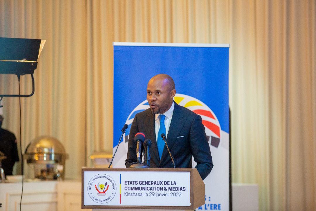 Le ministre de la communication et médias, Patrick Muyaya
