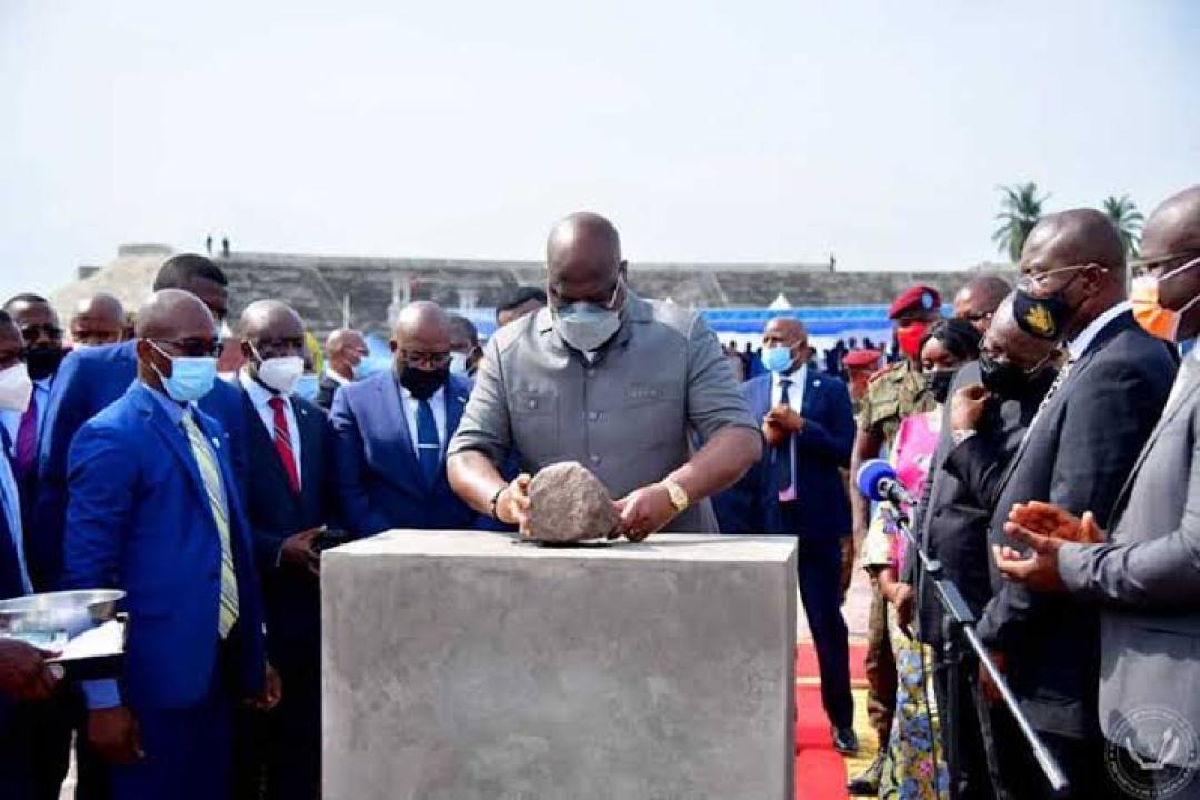 Le président Félix Tshisekedi lors du lancement de construction des infrastructures pour les IXe jeux de la francophonie [ photo d'illustration]