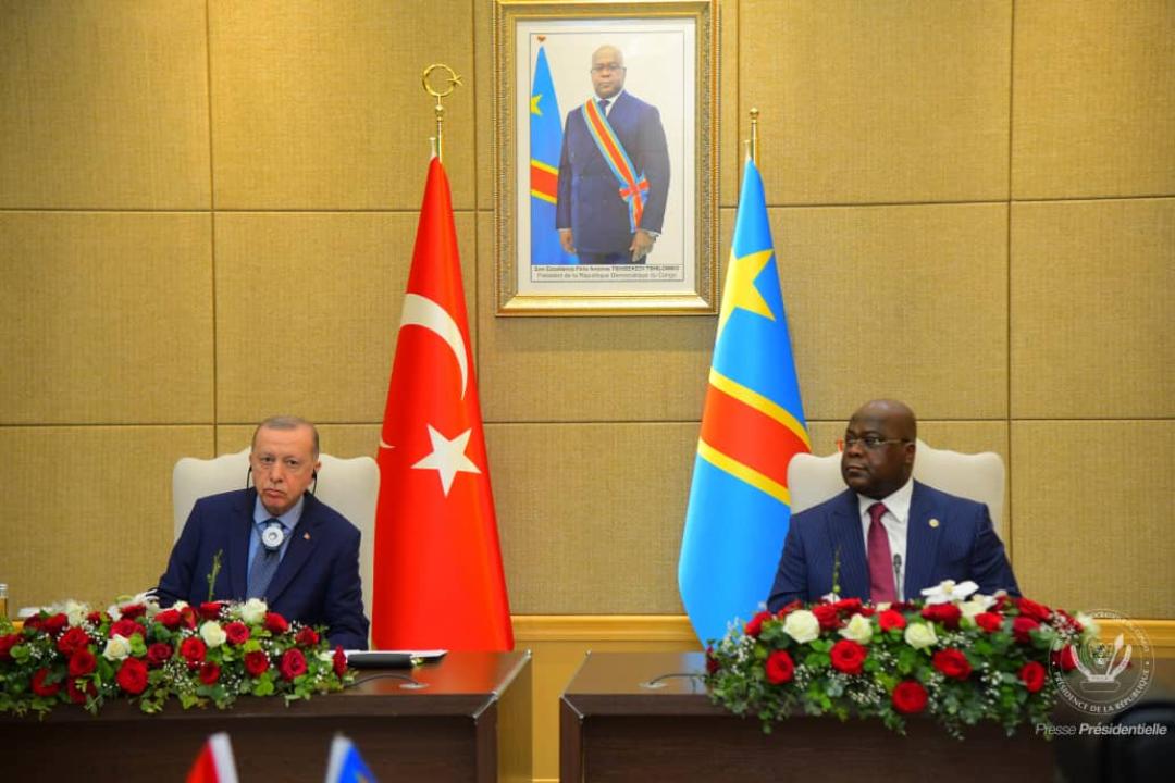 Le président Félix Tshisekedi et son homologue turc Recep Erdogan