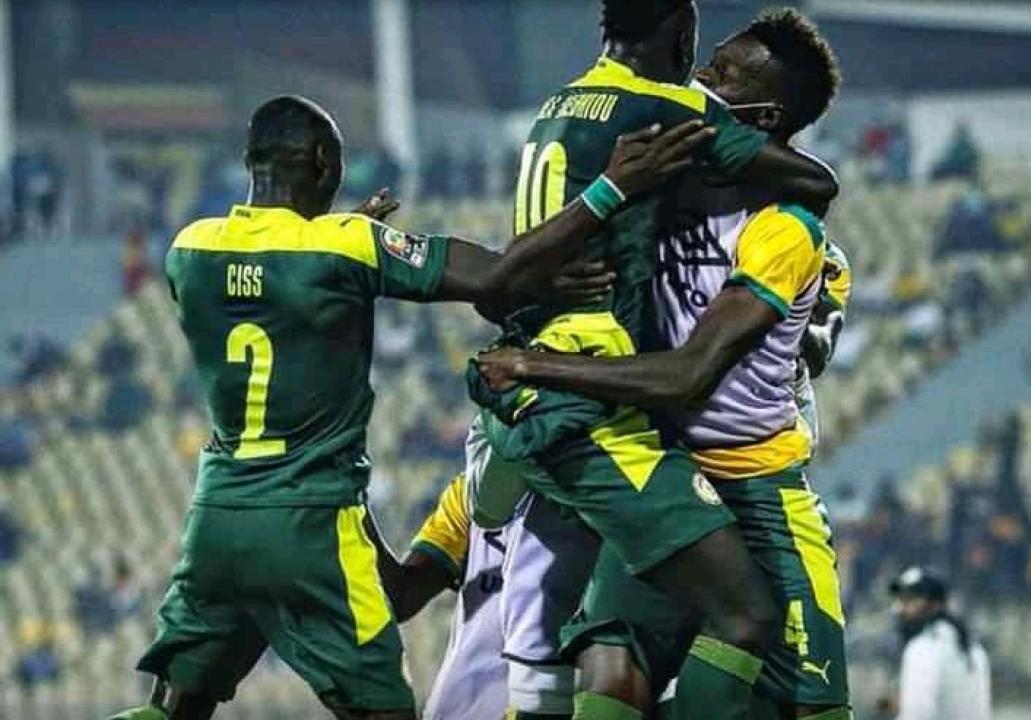 Célébration des joueurs sénégalais