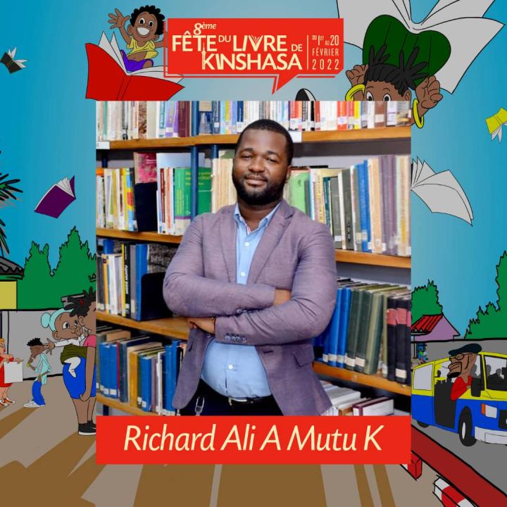 L'écrivain congolais Richard Ali, un des intervenants à la rencontre littéraire inaugurale de la FDLK