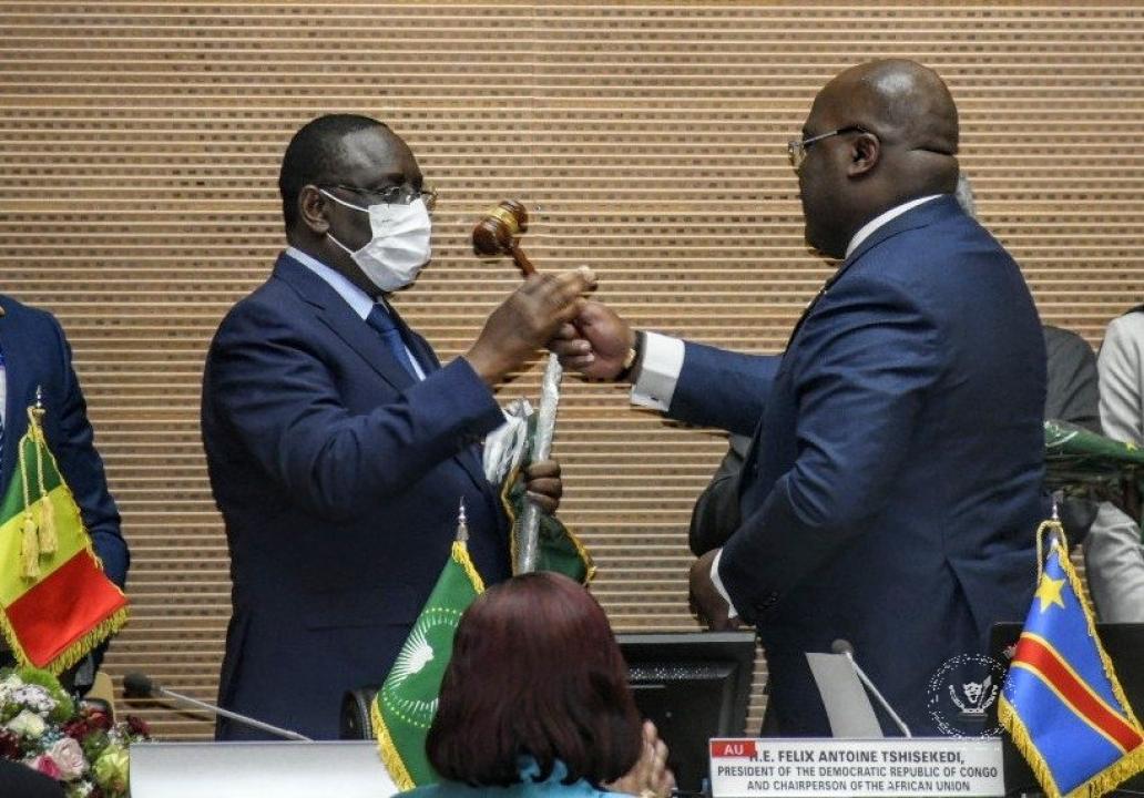 Le président Félix Tshisekedi lors du 35e sommet de l'UA à Addis-Abeba