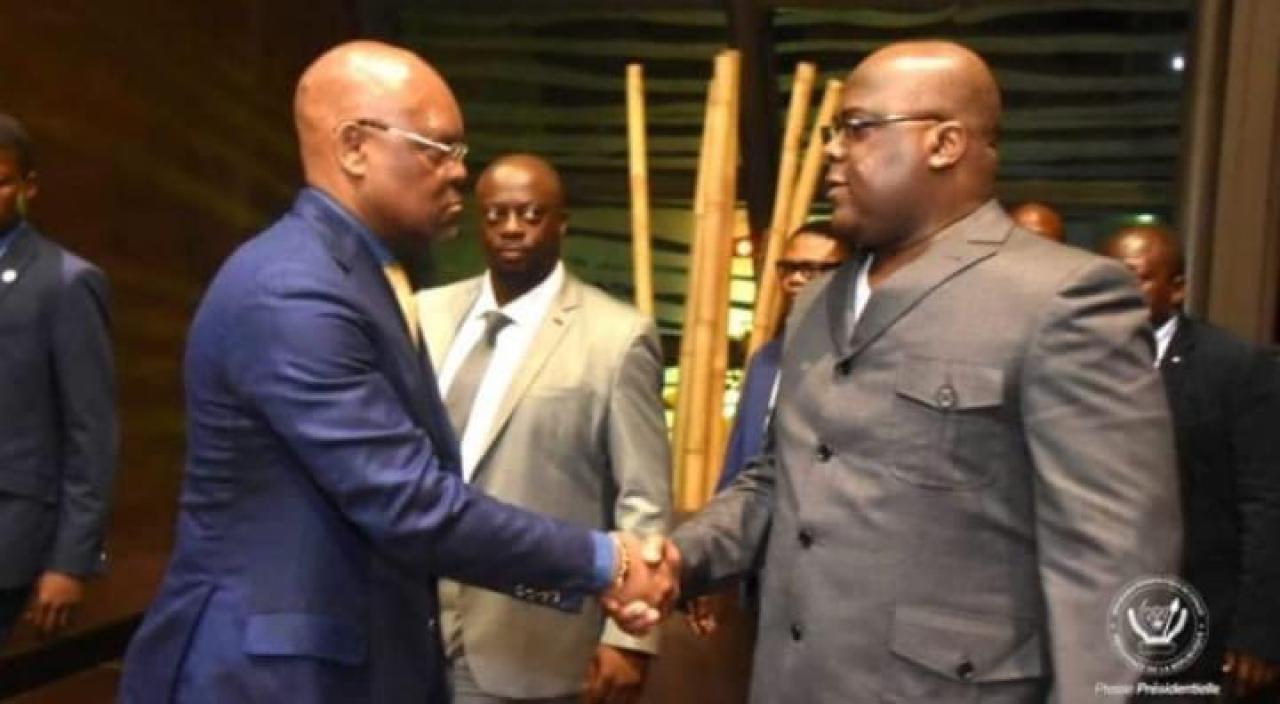 François Beya, conseiller spécial du chef de l'État en matière de sécurité avec le président de la République, Félix Tshisekedi.
