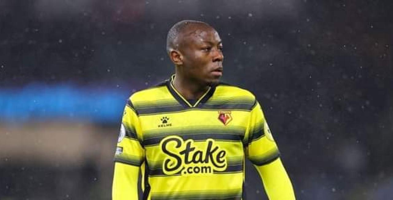 Edo Kayembe sous les couleurs de Watford FC.
