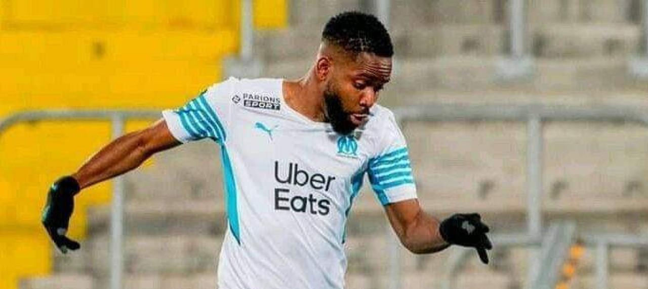 Cédric Bakambu sous les couleurs de l'OM.