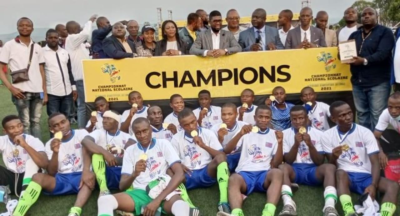 CS Horizon de Bukavu, lors du sacre du tournoi national interscolaire déroulé en janvier 2022 à Kinshasa.