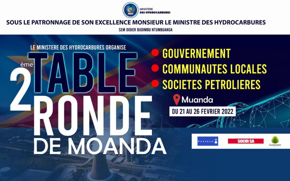 L'affiche de la campagne sur la tenue de la deuxième table ronde de Moanda
