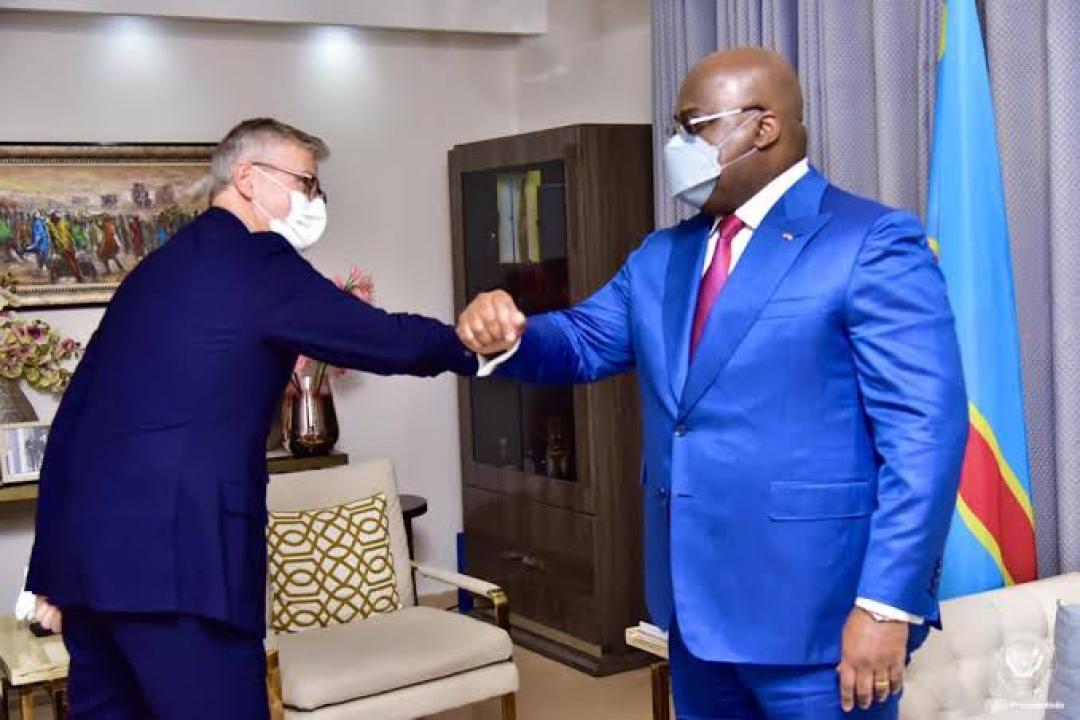 Le président Félix Tshisekedi et le secrétaire général adjoint de l'ONU Jean-Pierre Lacroix [ Photo d'illustration]