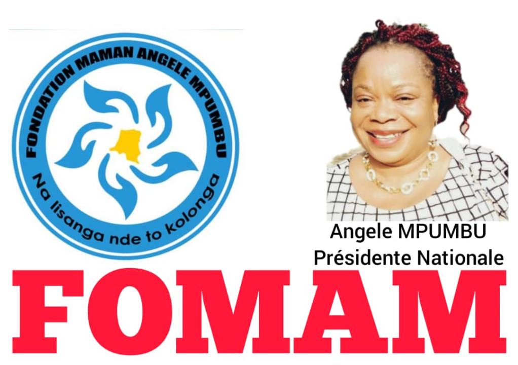 Affiche pour la sortie officielle de la fondation Maman Angèle Mpumbu