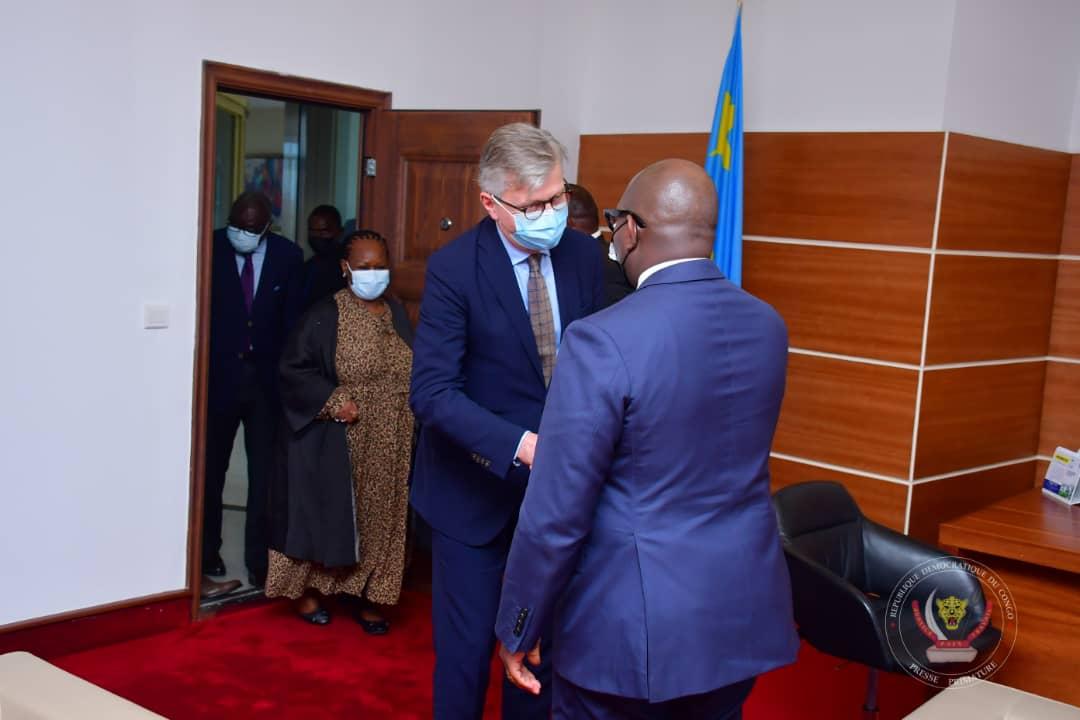 Le premier ministre Sama Lukonde reçoit le secrétaire général adjoint de l'ONU Jean-Pierre Lacroix, mercredi 23 février