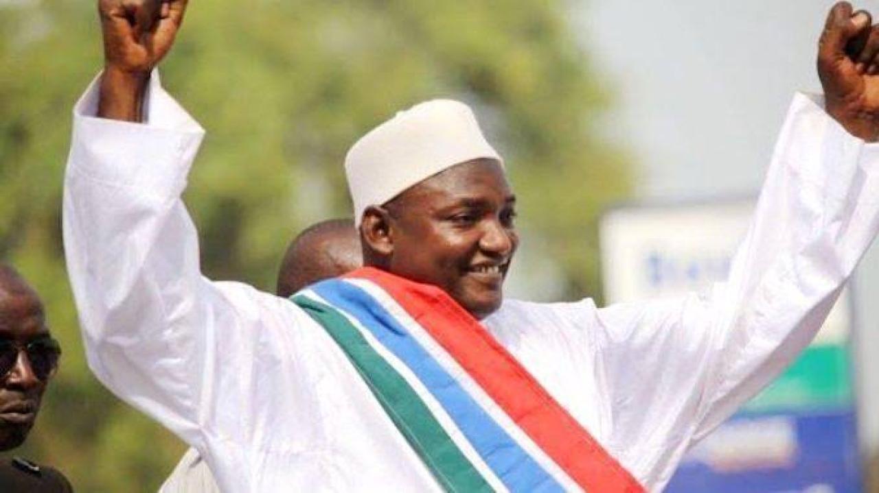 Le président gambien Adam Barrow