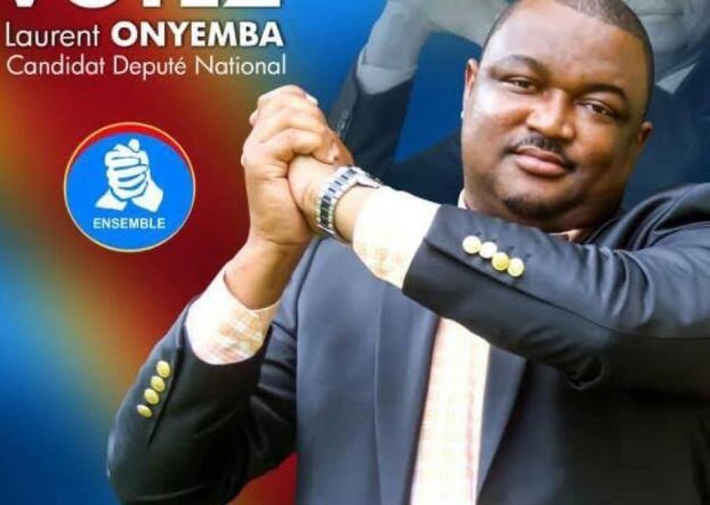 L'affiche du candidat  Laurent Onyemba aux législatives nationales à Lukunga
