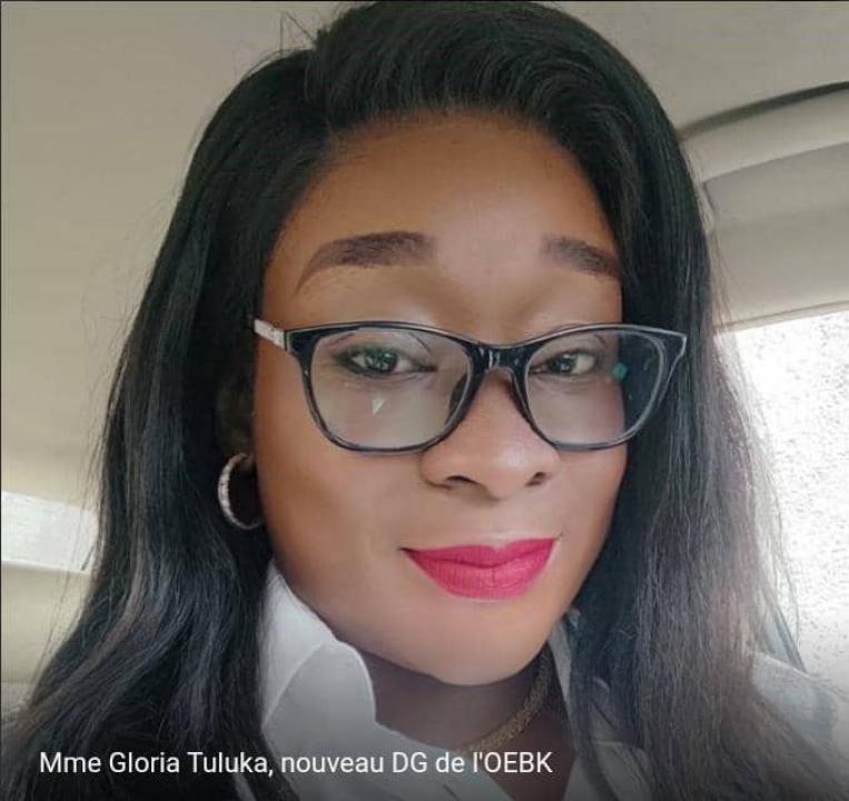 Gloria Tuluka Nzuzi, DG de l'OEBK nouvellement nommée