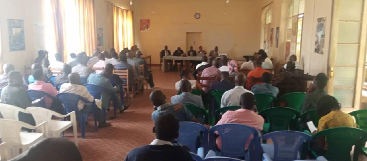 Séance de travail entre deux partenaires de l'EPST et le membres du comité provincial élargi de l'EPST Sud-Kivu.