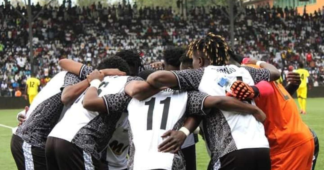 Les joueurs du TP Mazembe, lors d'une rencontre à Kamalondo.