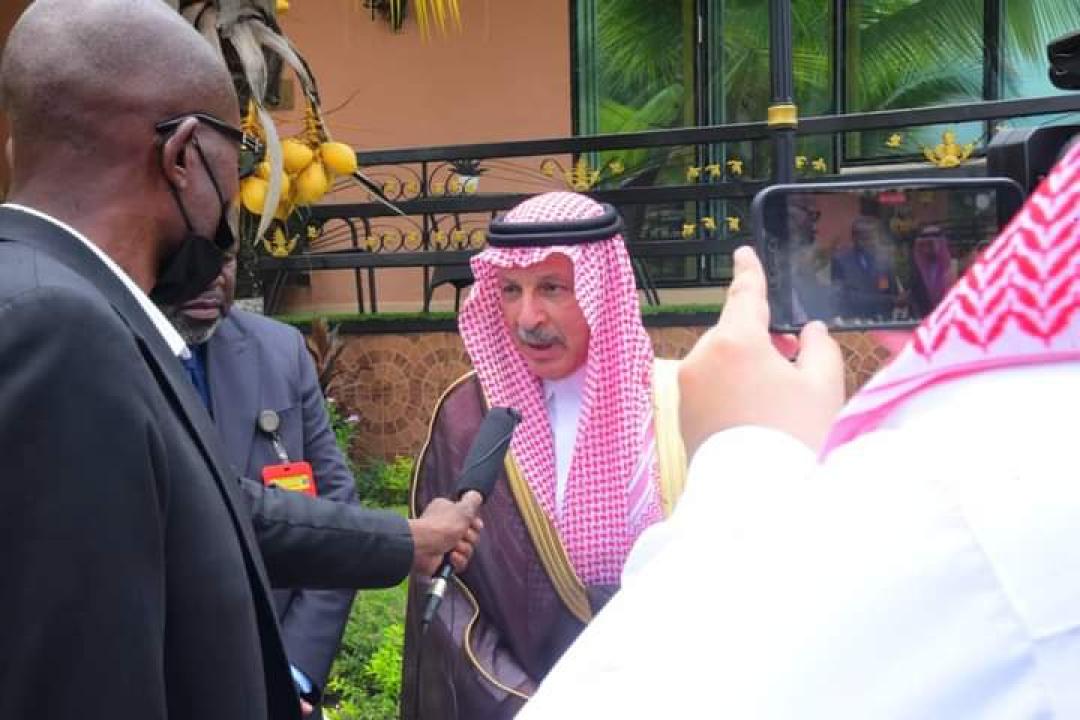 L'émissaire du Roi saoudien avec la presse après l'audience lui accordée par le président Félix Tshisekedi