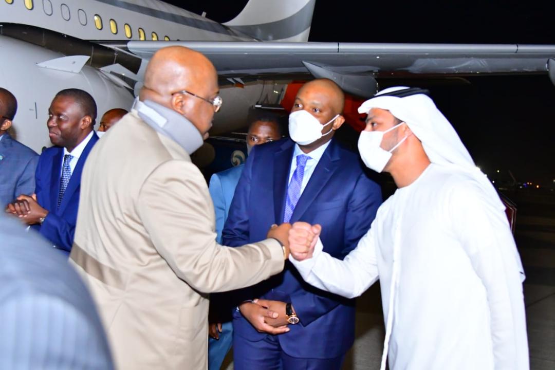 Arrivée du président Félix Tshisekedi à Dubaï aux Emirats Arabes Unis pour la clôture de la semaine dédiée à la RDC