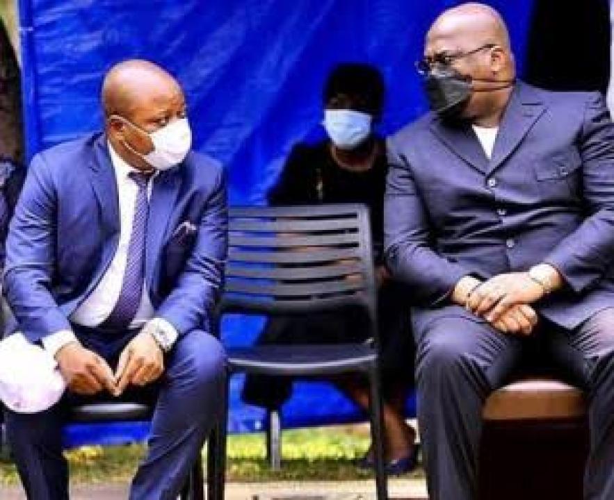 De gauche à droite, Jean-Marc Kabund et Félix Tshisekedi [ photo d'illustration]