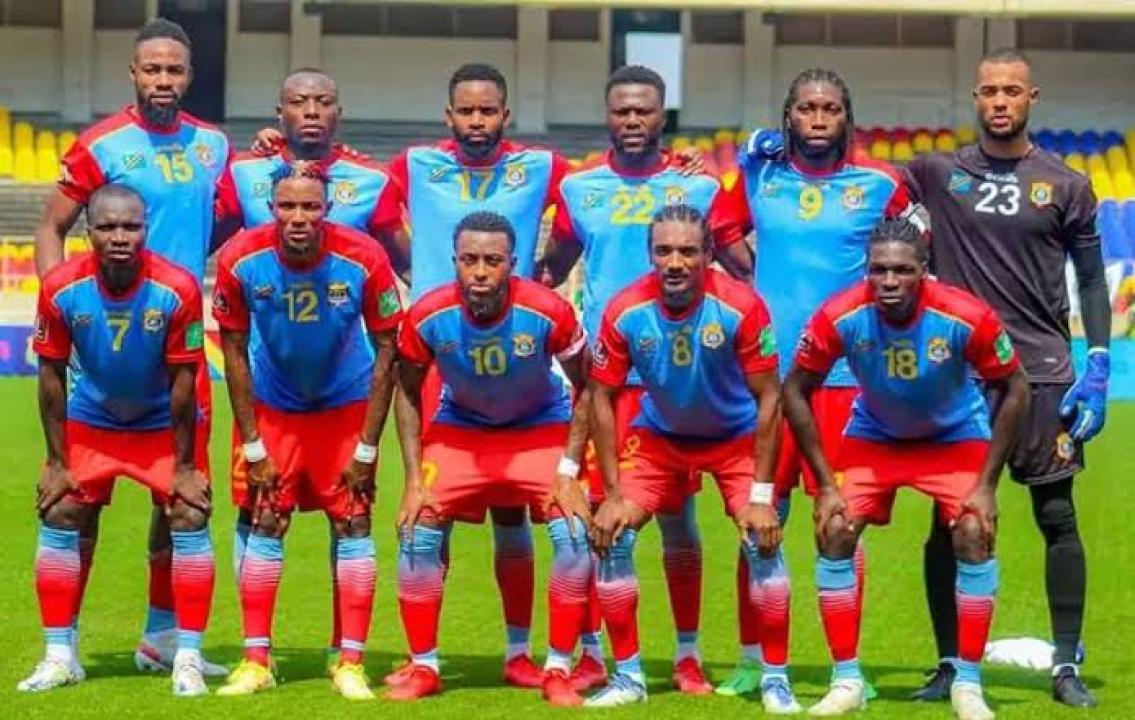 Photo d'avant match des Léopards de la RDC au Stade des Martyrs