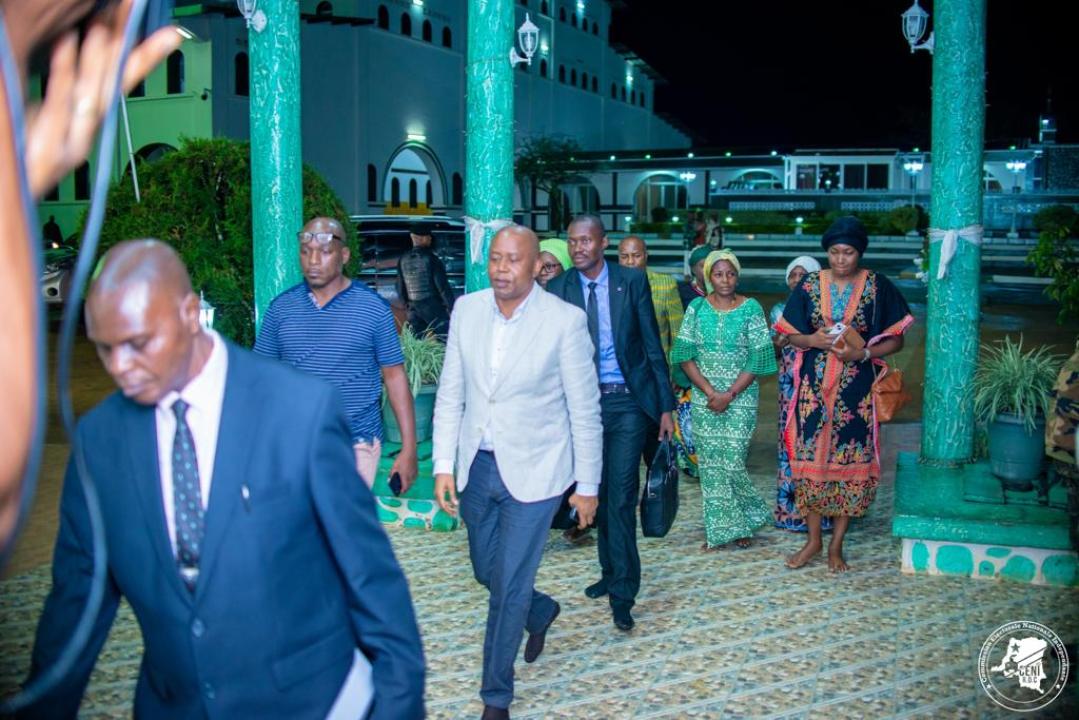 Le président de la CENI Denis Kadima acceuilli à Nkamba